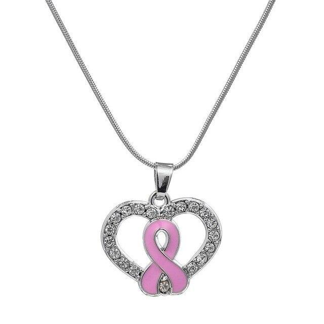 My Shape Breast Cancer Awareness Pendant Necklace Jewelry