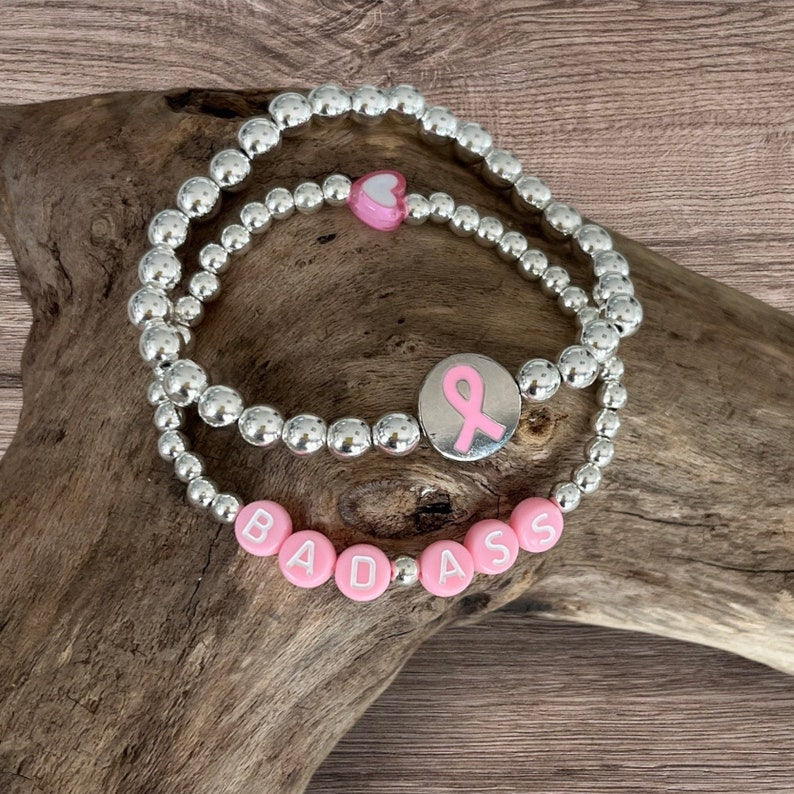Breast Cancer Mastectomy awareness bracelets