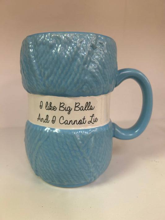 “I Like Big Balls” Novelty Knitting Mug
